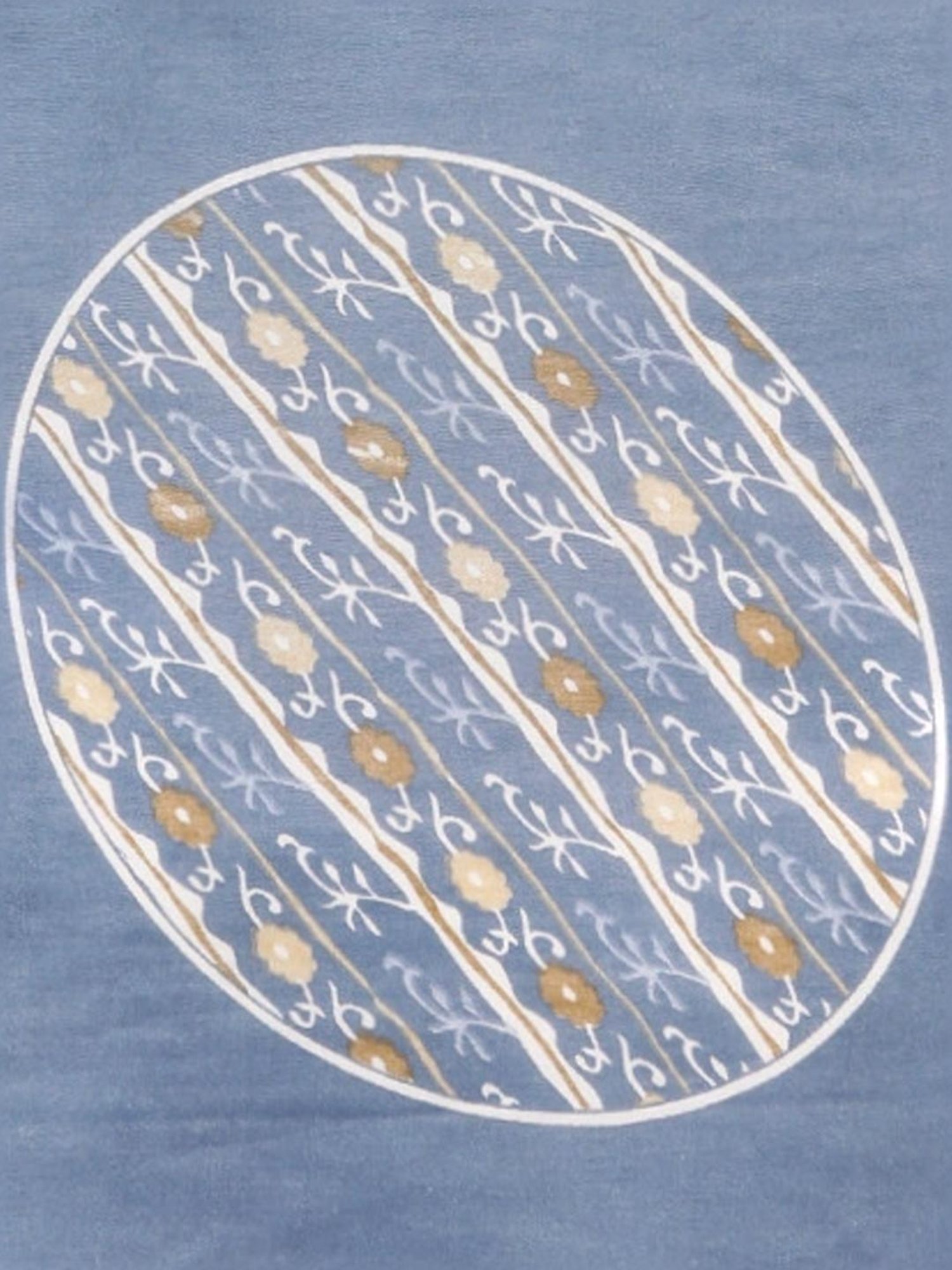 Varanga Blue Printed Kurta Pant Set With Dupatta