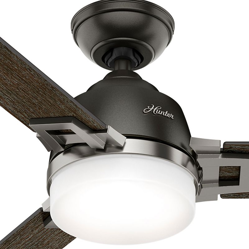48" Leoni Ceiling Fan with Remote Bronze (Includes Light Bulb) - Hunter
