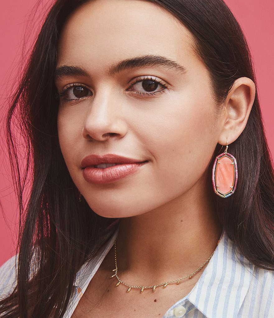 Kendra Scott Threaded Elle Gold Drop Earrings