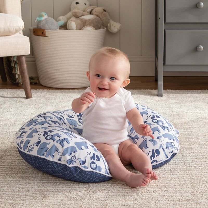 Boppy Original Nursing Pillow Cover - Gray Gold Giraffes