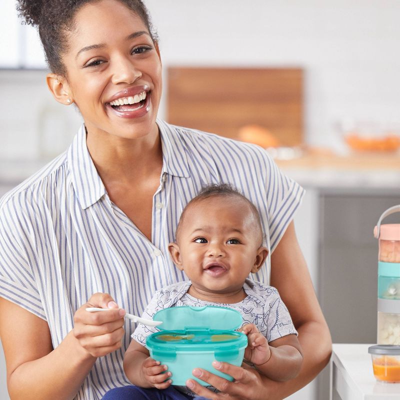 Skip Hop Easy-Serve Travel Bowl & Spoon - Teal