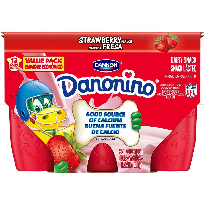 Dannon Danonino Strawberry Kids' Yogurt - 12pk/1.76oz