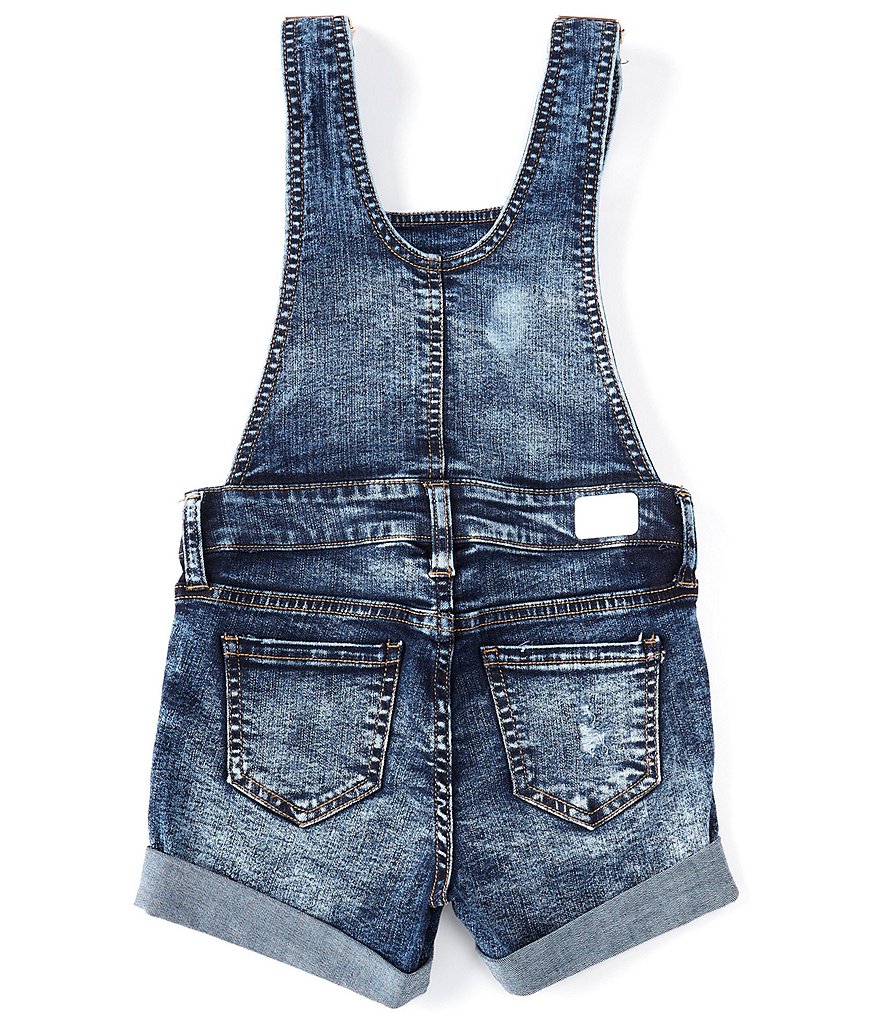 Celebrity Pink Big Girls 7-16 Distressed Denim Shortall