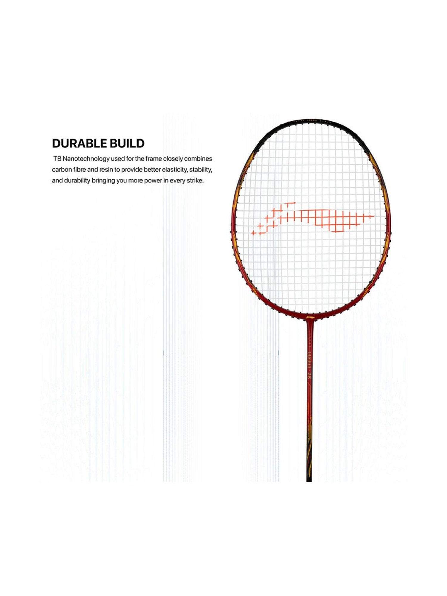 Li-Ning Combat Z8 Badminton Racket (Red) Size - Medium