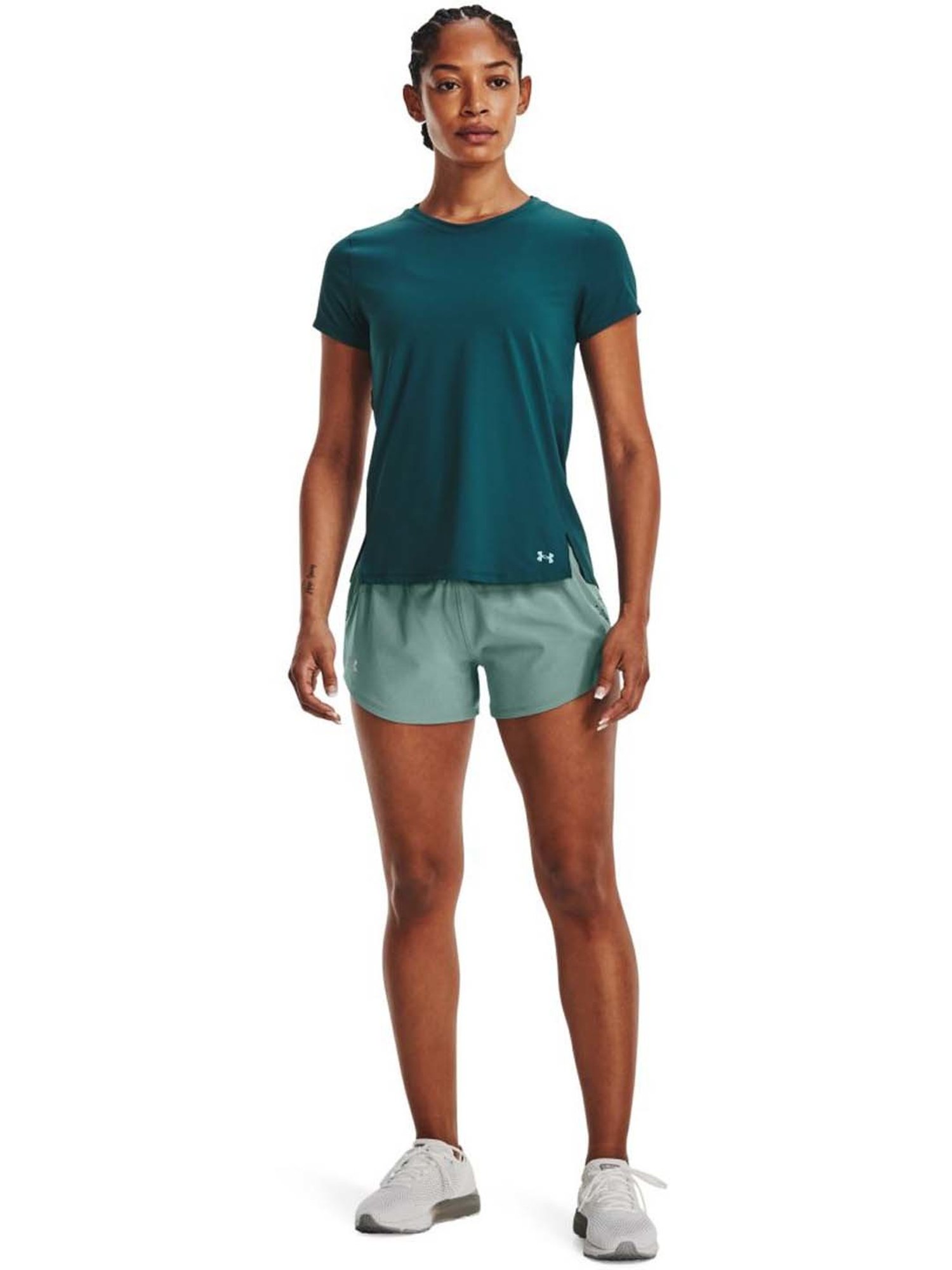 UNDER ARMOUR Green Logo Print Sports T-Shirt