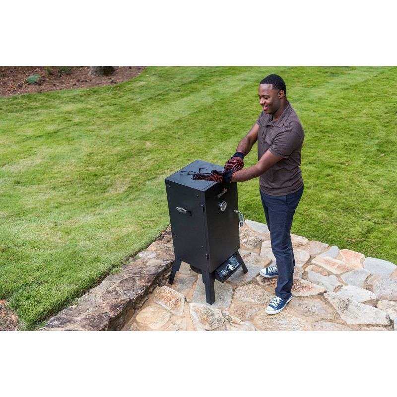 Dyna-Glo Wide Body Vertical Offset Charcoal Smoker Model DGO1890BDC-D