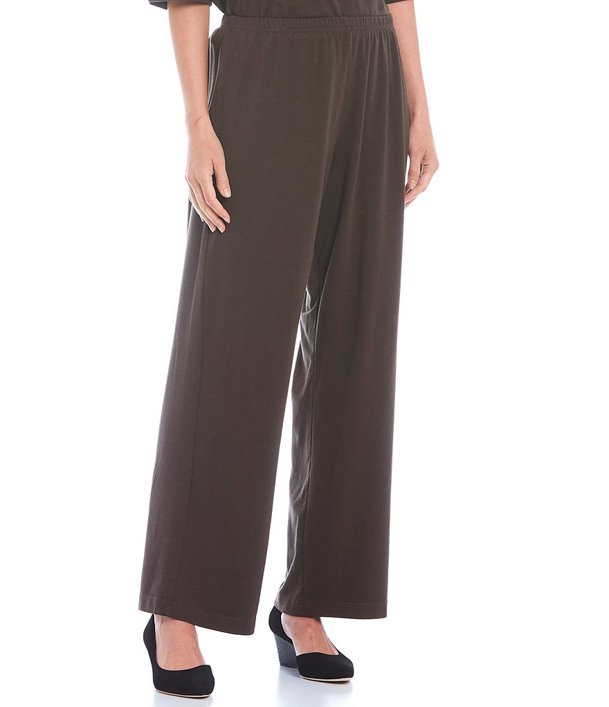 Bryn Walker Otis Bamboo French Terry Wide-Leg Pull-On Coordinating Pants