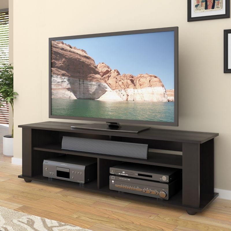 Flat Panel Tv Stand CorLiving Ravenwood Black