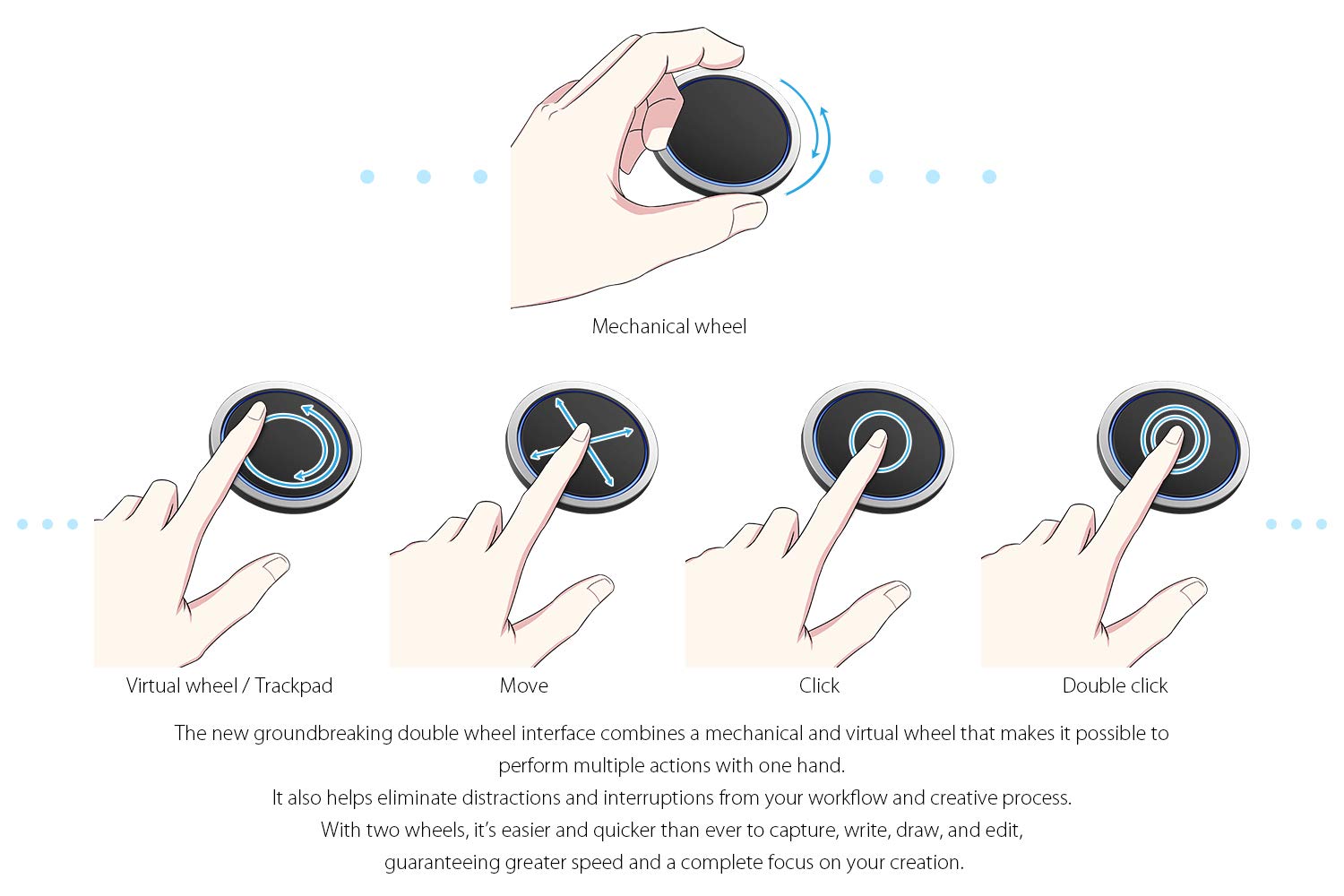 XP-PEN Deco Pro Medium Graphics Drawing Tablet Ultrathin Digital Pen Tablet with Tilt Function Double Wheel and 8 Shortcut Keys 8192 Levels Pressure 11x6 Inch Working Area