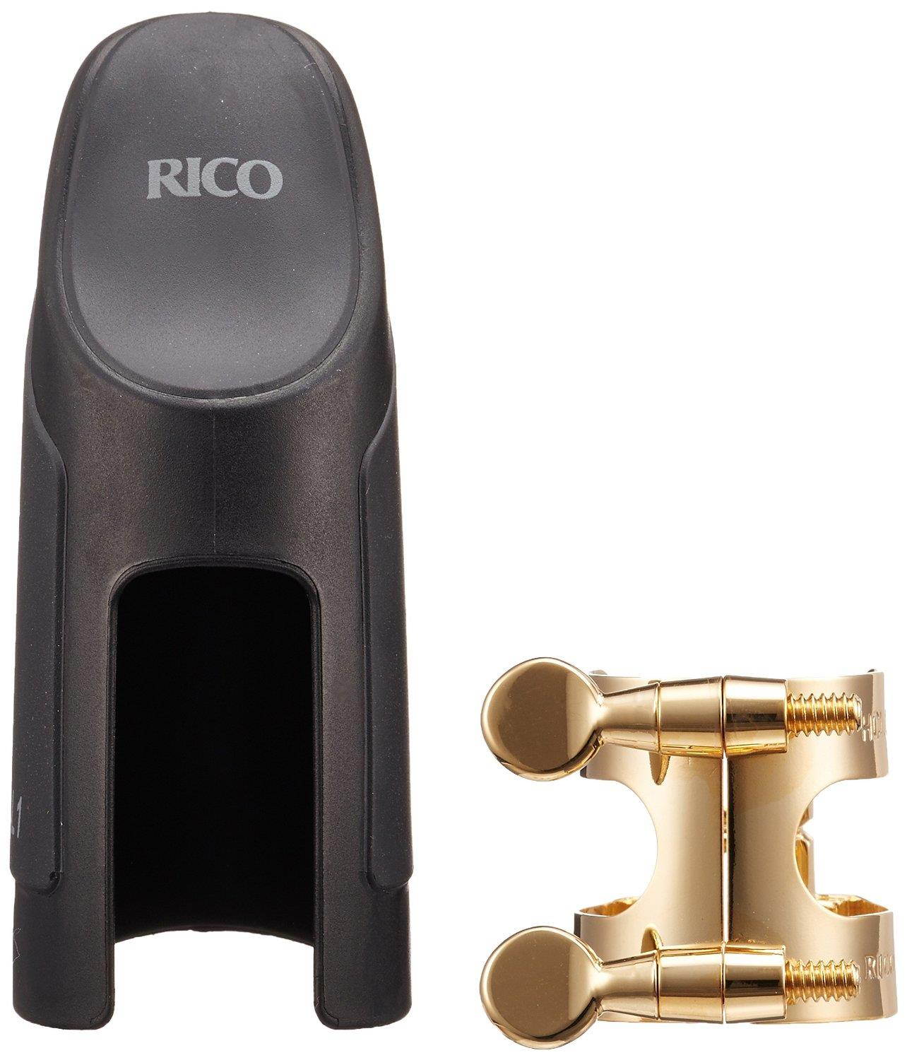 Rico "H" Ligature and Cap Set (Clarinet (Gold Finish))