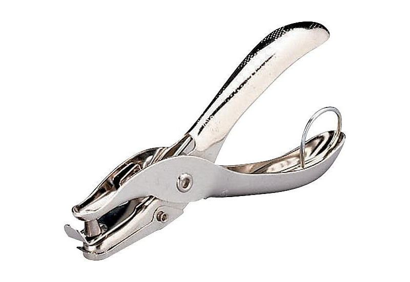 Staples 10573-CC Standard 1-Hole Punch 5 Sheets/20 lb. Chrome 96/Ct 10573CT