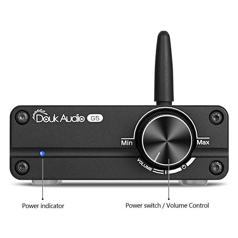G5 100W Bluetooth 5.0 2 Channel Amplifier Mini Digital Class D Stereo Audio Power Amp Wireless Receiver (Black)