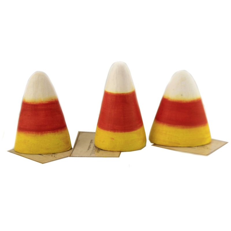 Halloween 3.5" Candy Corn Luminary Face Cutouts  -  Decorative Figurines