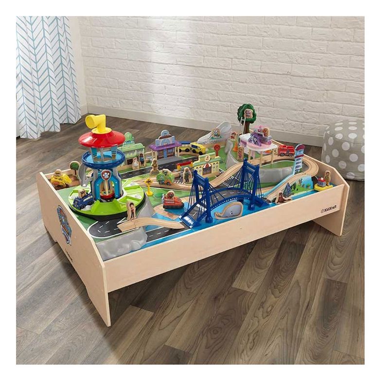 KidKraft 18021 Paw Patrol Plywood Interactive Adventure Play Bay Table, 70 Piece