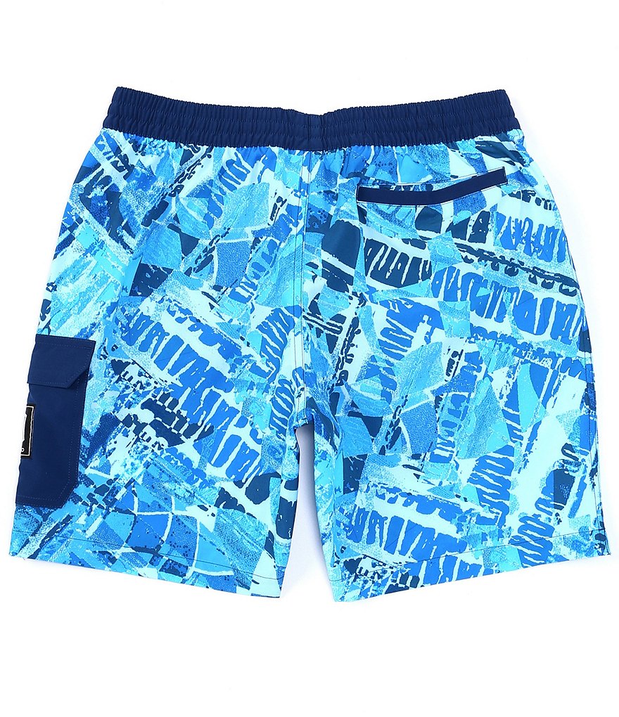 Polo Ralph Lauren Traveler Solid Blue 5 3/4#double; Inseam Swim Trunks