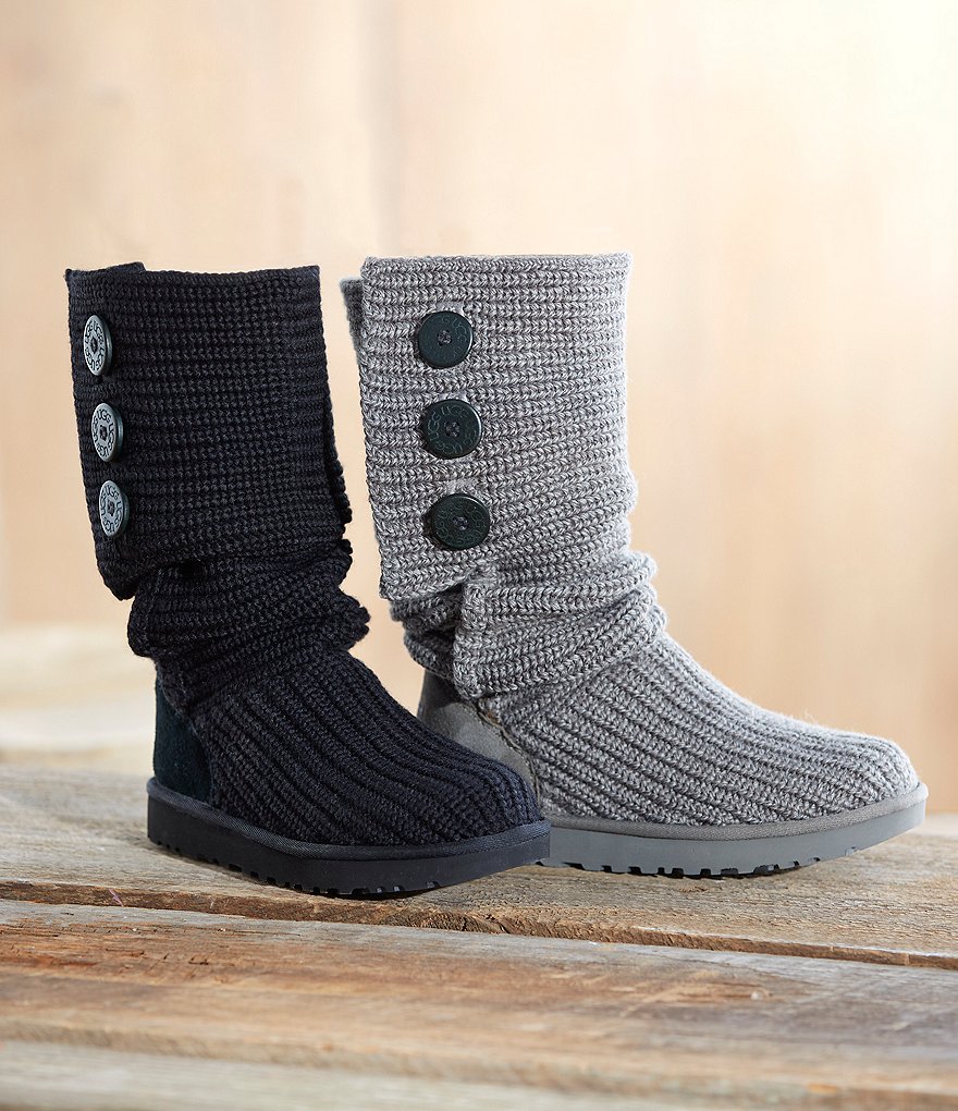 UGG&reg; Classic Cardy Button Detailed Knit Boots