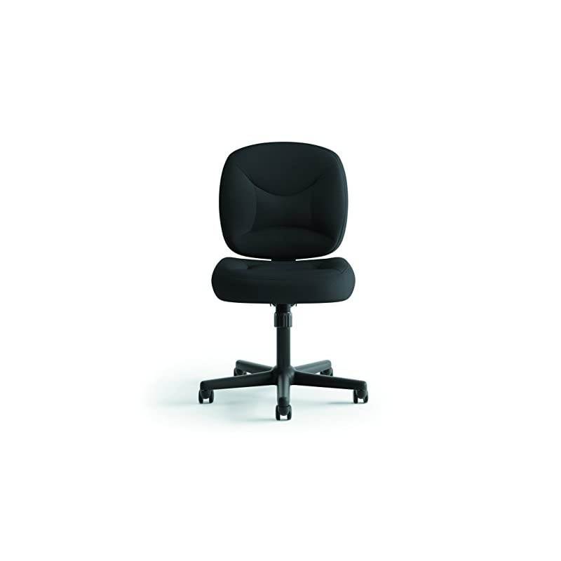 ValuTask Low Back Task Chair - Mesh Computer Chair for Office Desk, Black (HVL210)