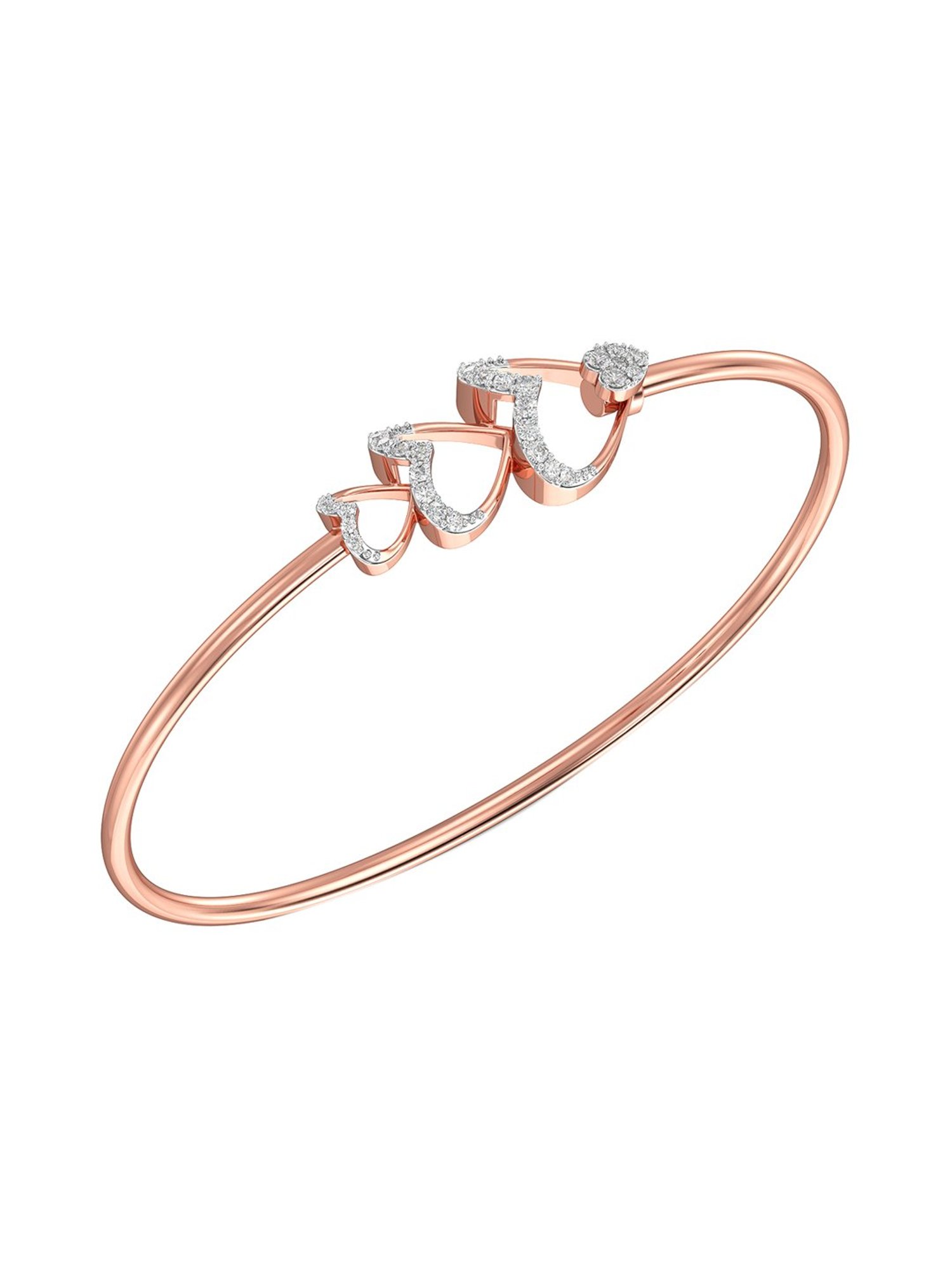 Mia by Tanishq Cupid Charm 14k Gold & Diamond Bracelet for Women