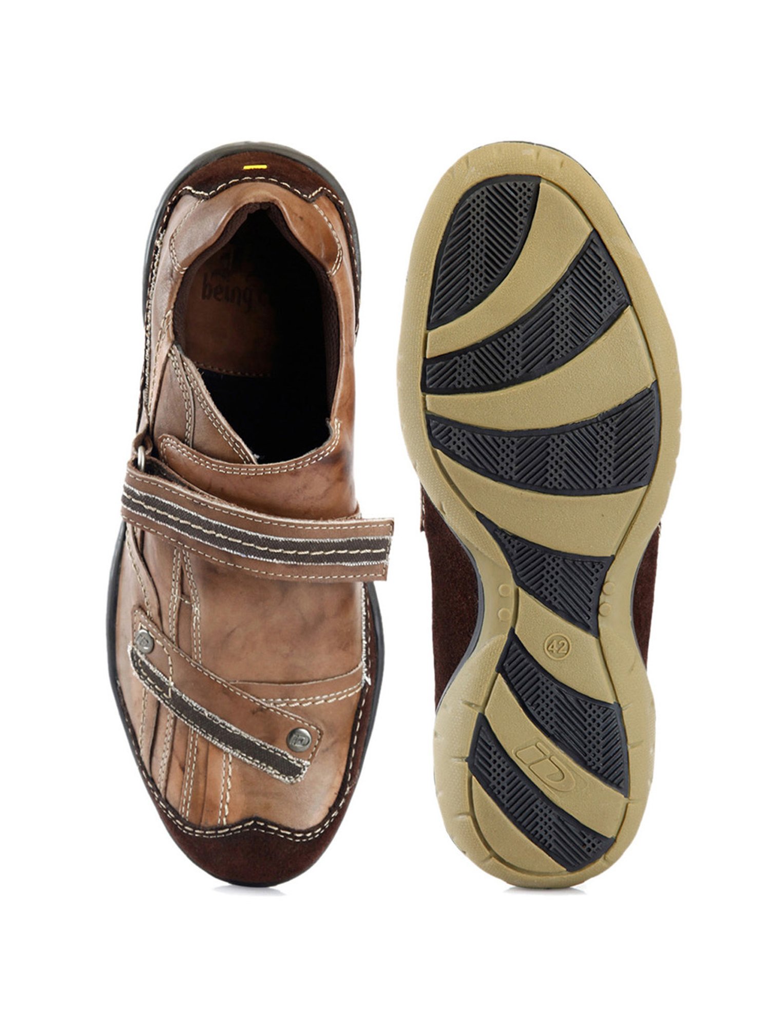 ID Men's Brown Casual Loafers