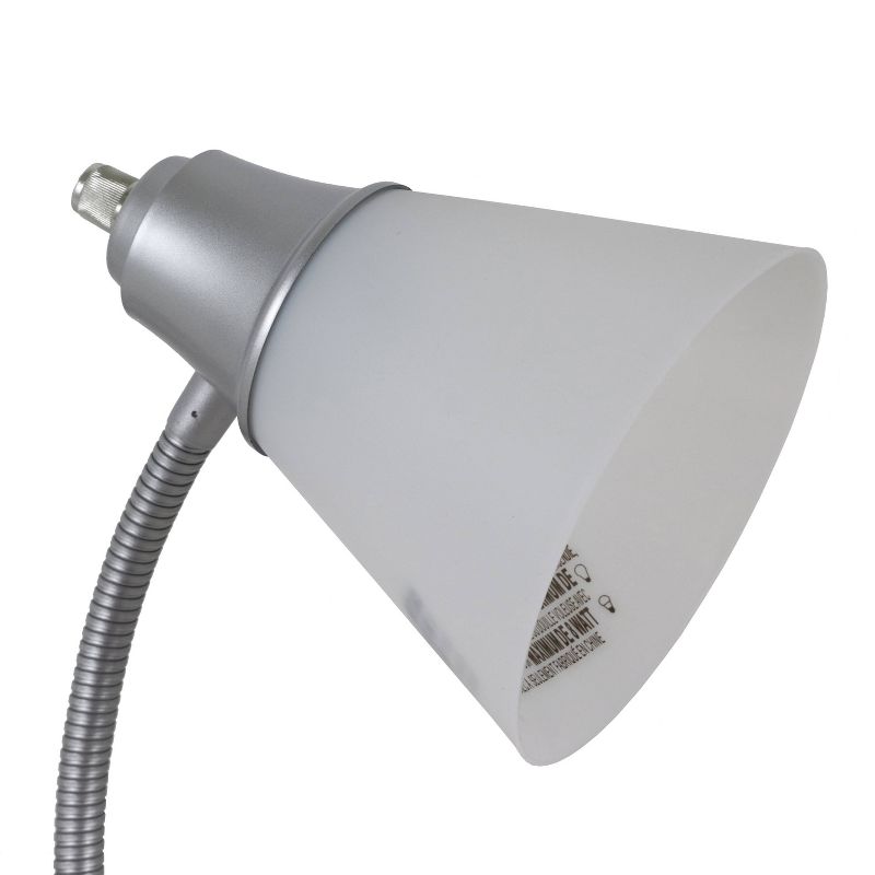 George Gooseneck Clip Lamp Gray - Decor Therapy