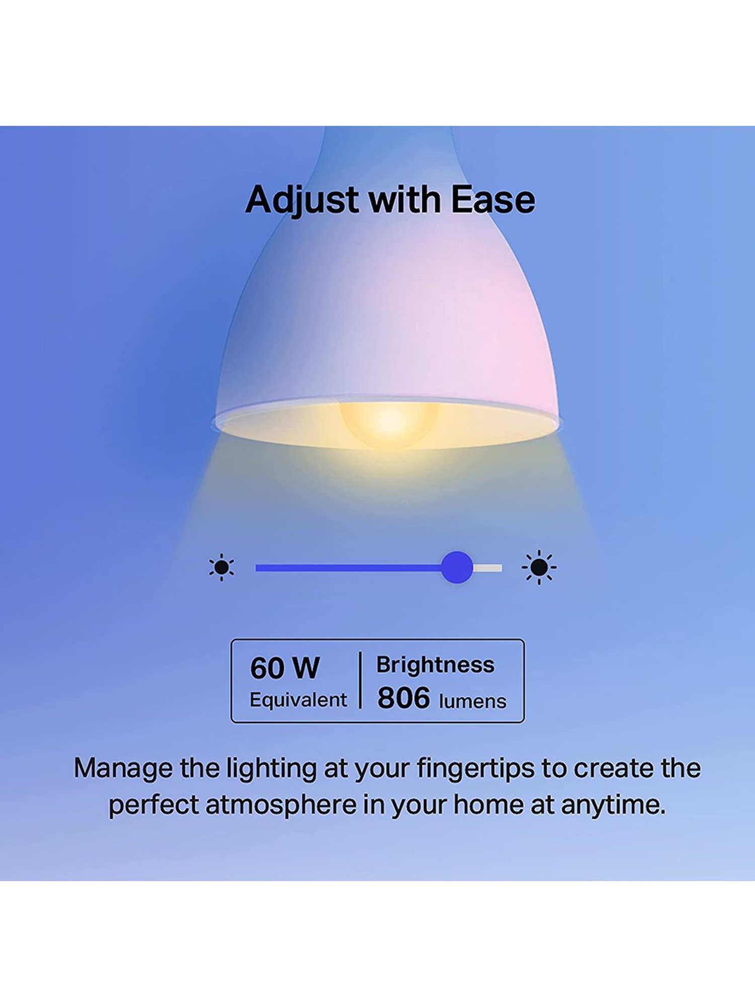 TP-LINK Tapo L530B 8.7W Smart Wi-Fi Light Bulb Works with Alexa and Google (Multicolor)