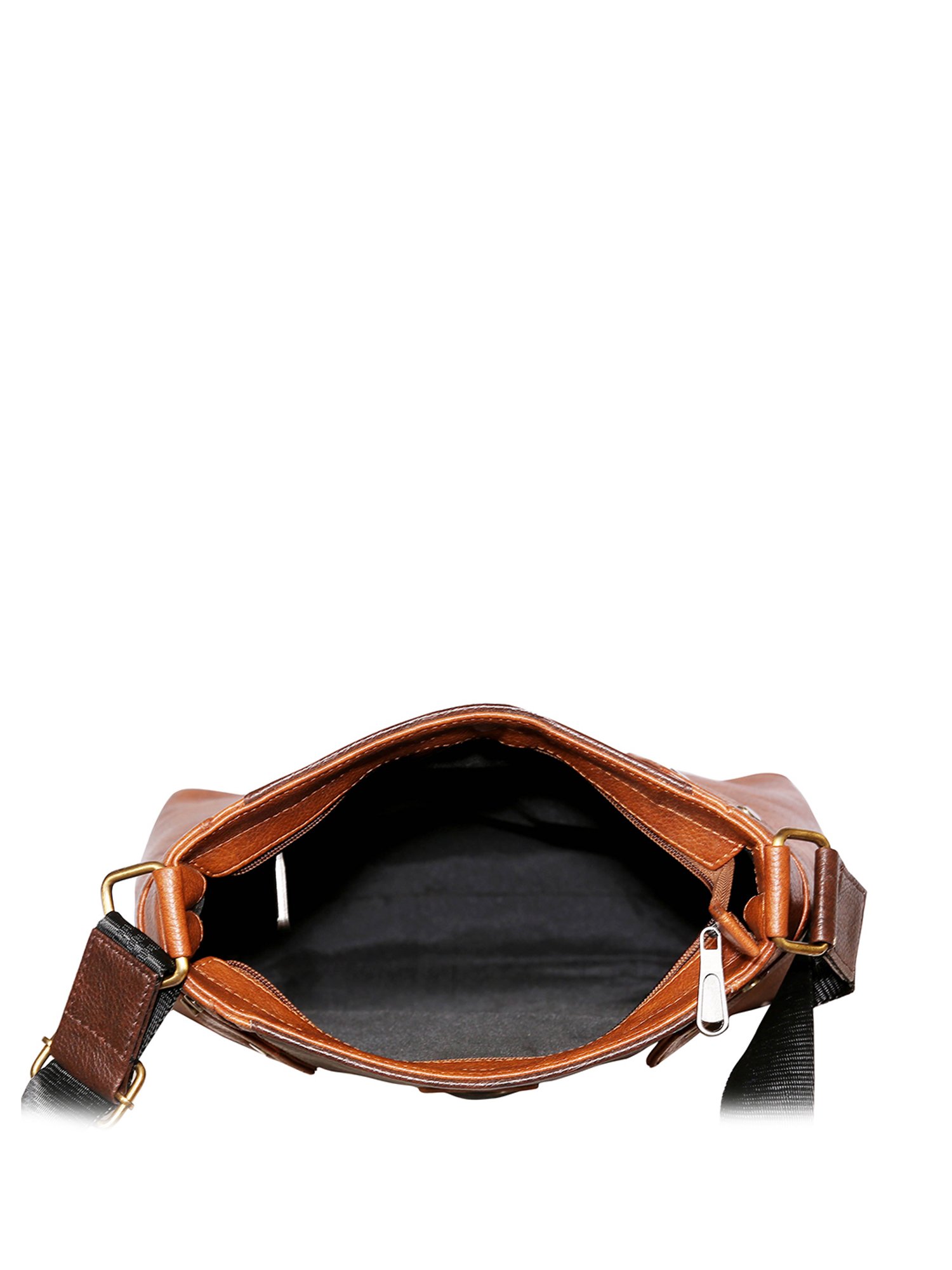 Scharf James Tan Solid Small Cross Body Bag