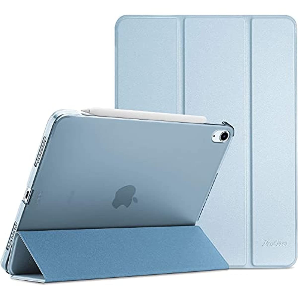 ProCase iPad Air 4 Case 10.9 Inch 2020 iPad Air 4th Generation Case A2316 A2324 A2325 A2072 Bundle with Slim Wired Keyboard for Type-C Port iPad/Android Tablets and Phones