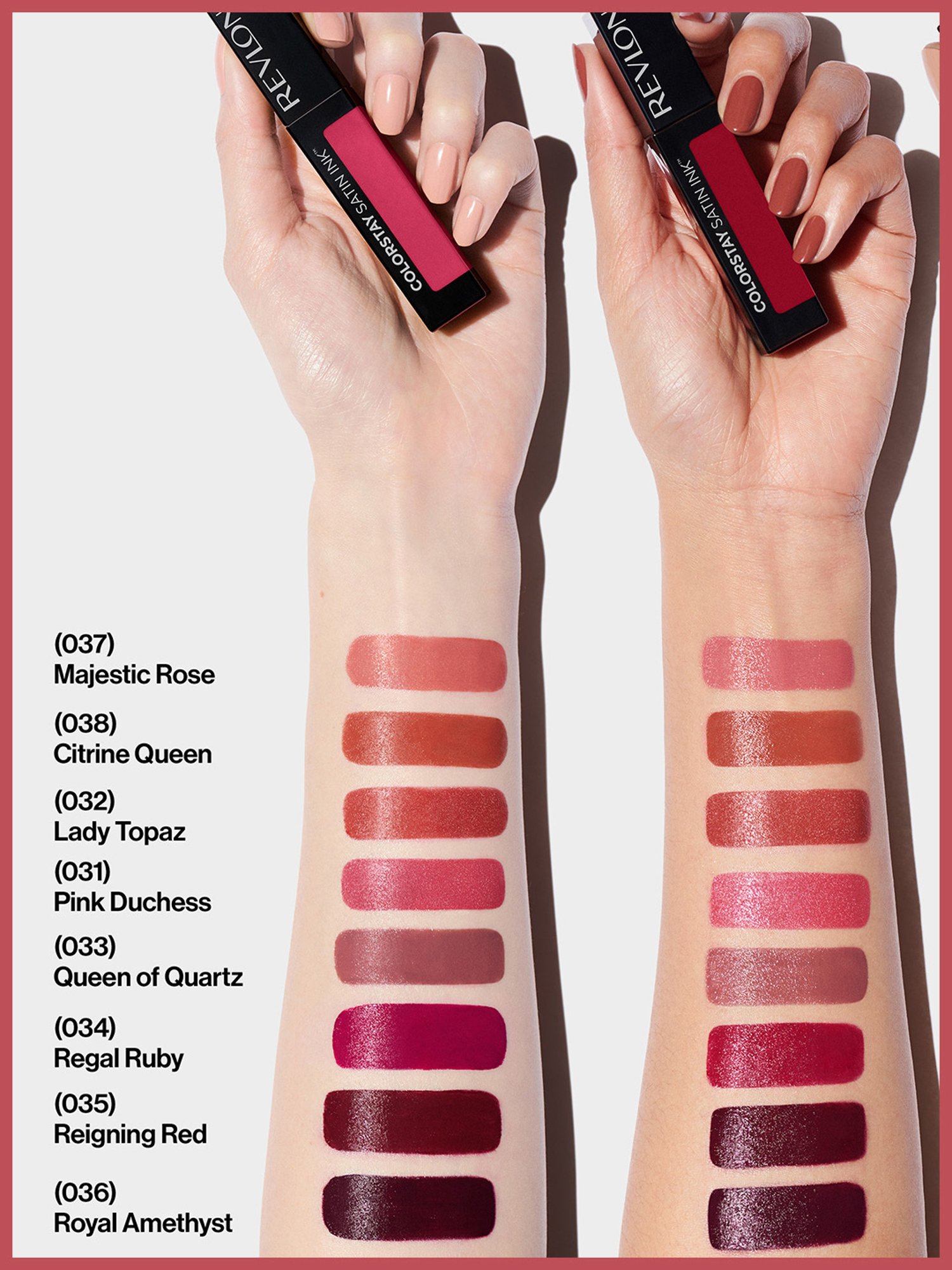 Revlon ColorStay Satin Ink Crown Jewels Liquid Lipstick Majestic Rose - 5 ml