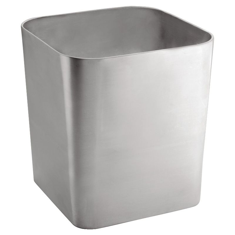 Gia Stainless Steel Wastebasket Brushed - iDESIGN