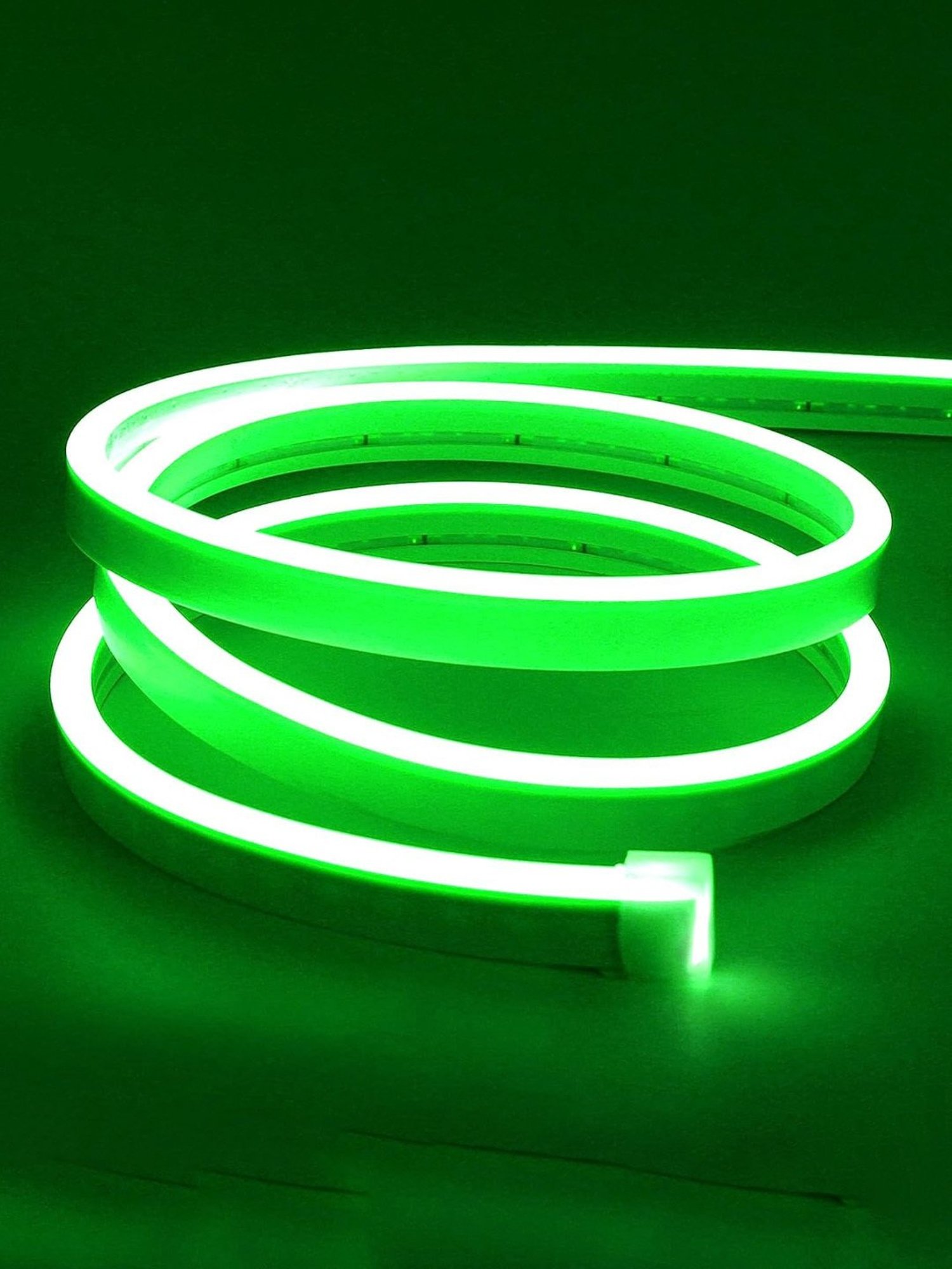 Xergy LED Neon Strip Lights 5Mtr, IP67 Waterproof Neon Rope Light for Home Decoration (Green)