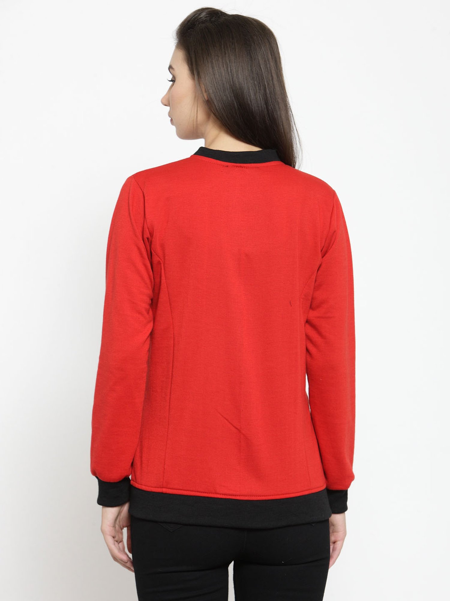 Belle Fille Red Regular Fit Jacket