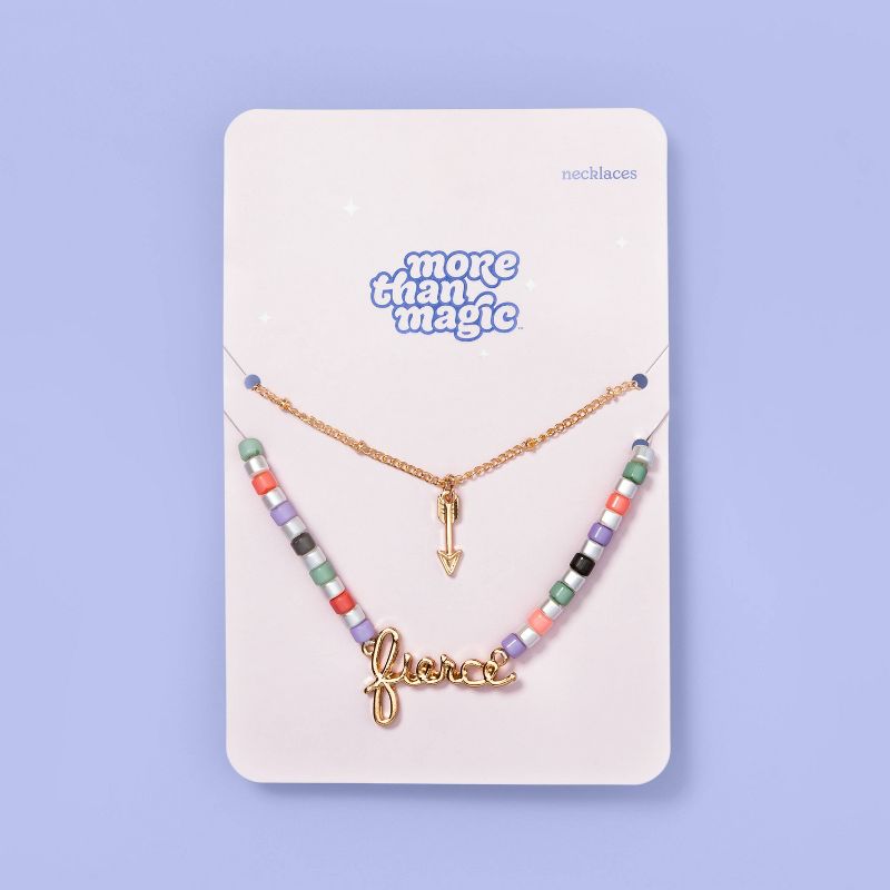 Kids' 2pk Fierce Layered Necklace - More Than Magic™