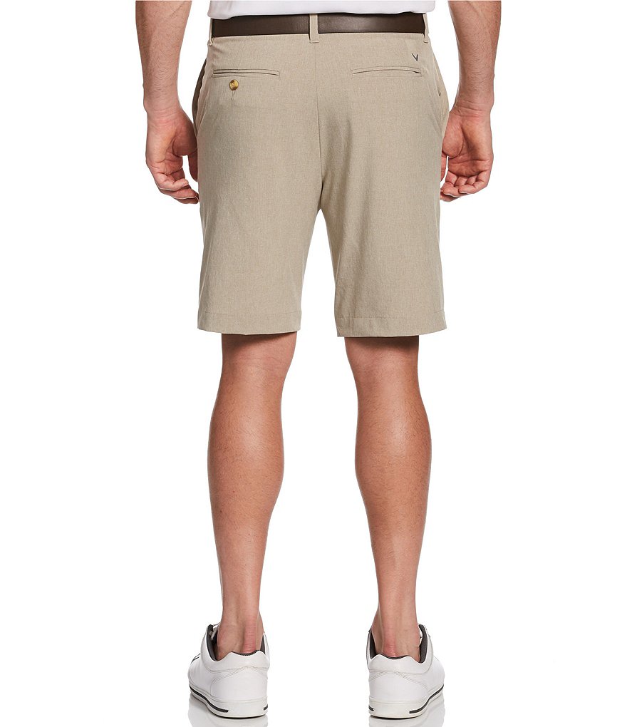 Callaway Golf Big & Tall Flat-Front Heather Ergo Stretch 10.5#double;-11#double; Inseams Shorts