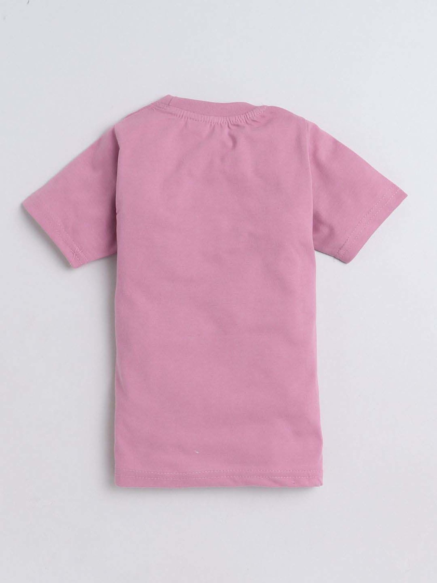 Fourfolds Unisex Green & Pink Printed T-Shirt