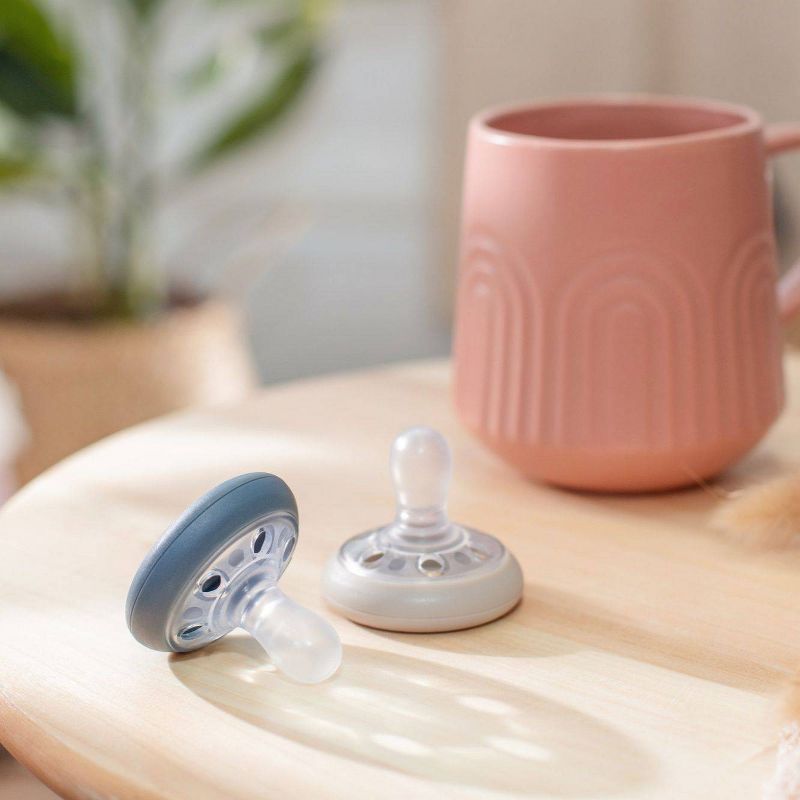 Tommee Tippee 2pk Breast Like Soother 6-10 Months - Cedar/Slate