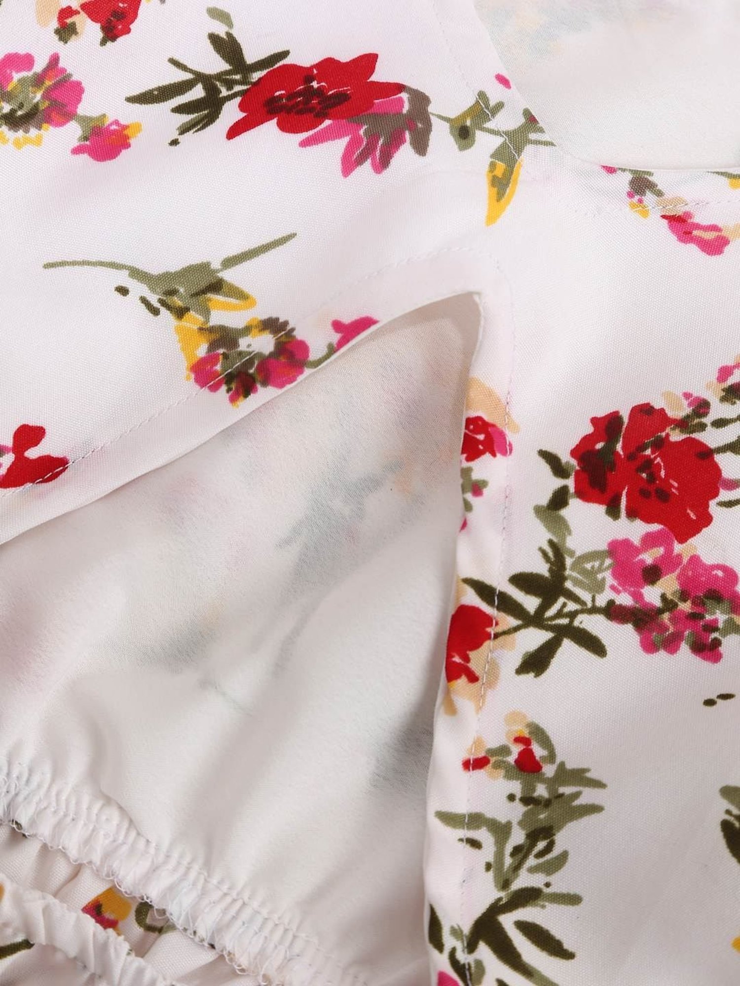 Kids Craft White Floral Printed Dress