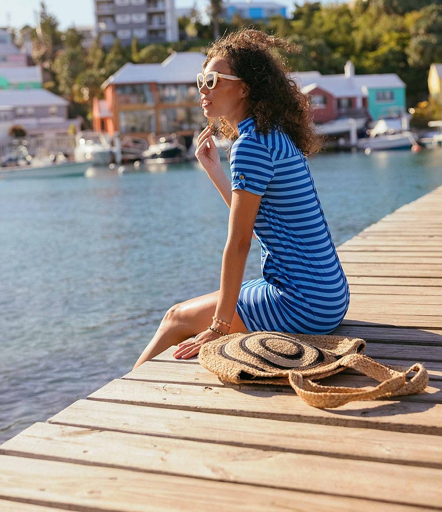 Eliza J Mock Halter High Neck Tiered Midi Dress