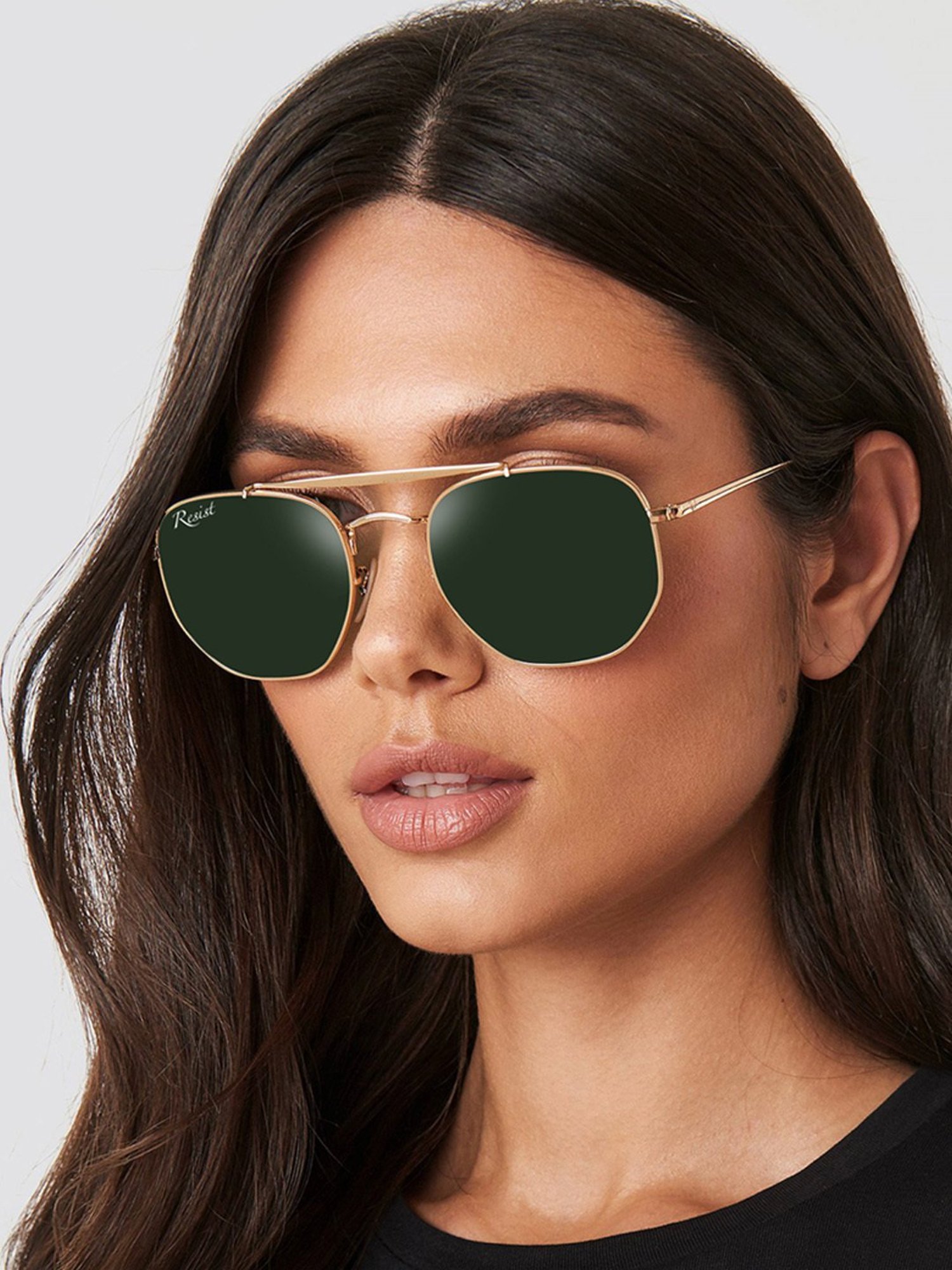 Resist Eyewear Green UV Protection Unisex Sunglasses