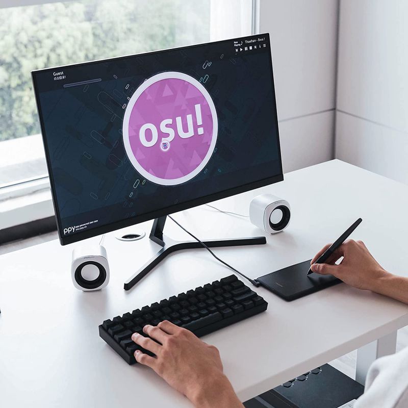 HUION Inspiroy H420X OSU Tablet Graphics Drawing Tablets Digital Writing Pad with 8192 Levels Battery-Free Pen, Compatible with Chromebook, Mac, PC or Android Mobile, 16 Pen Nibs Included