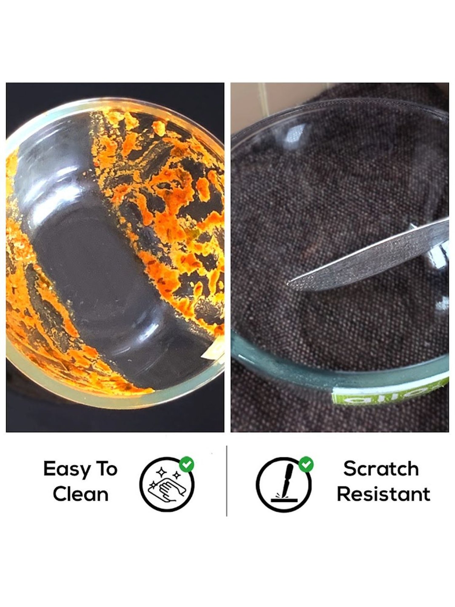 Borosilicate Glass Mixing & Serving Bowls, Oven & Microwave, Dishwasher and Freezer Safe Bowls