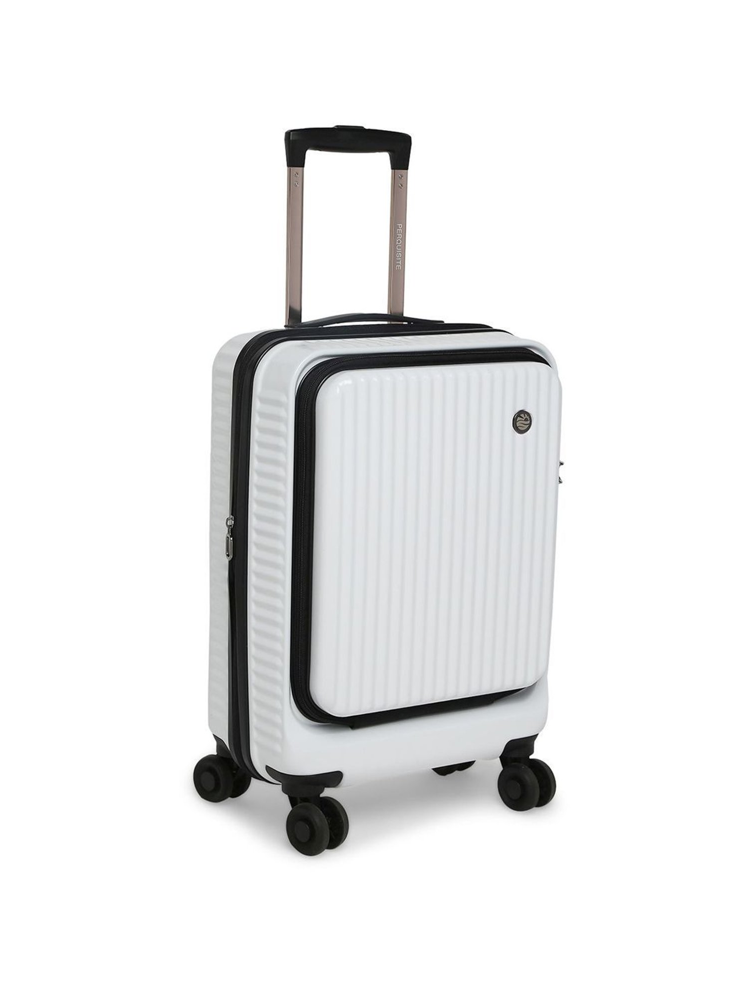 Perquisite Y2K Luxe Range White Hard 20" Cabin Luggage