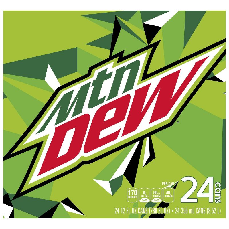 Mountain Dew Citrus Soda - 24pk/12 fl oz Cans