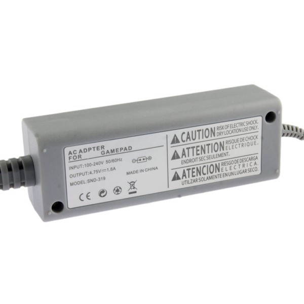 EU Type Home Wall Charger AC Adapter Power Supply for Nintendo Wii U Gamepad