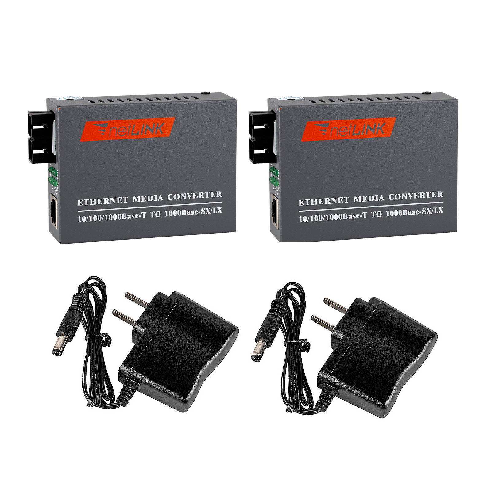 Gigabit LAN Network 1000Mbps to SC Duplex Fiber Optical Media Converter