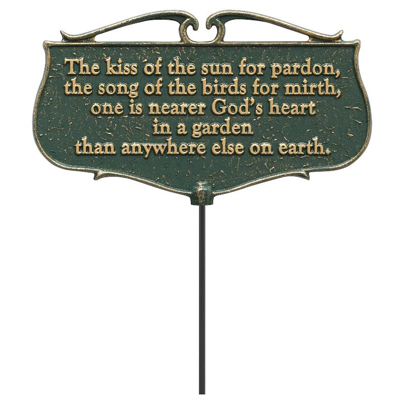 17" Aluminum Freestanding Signs - Green - Whitehall Products