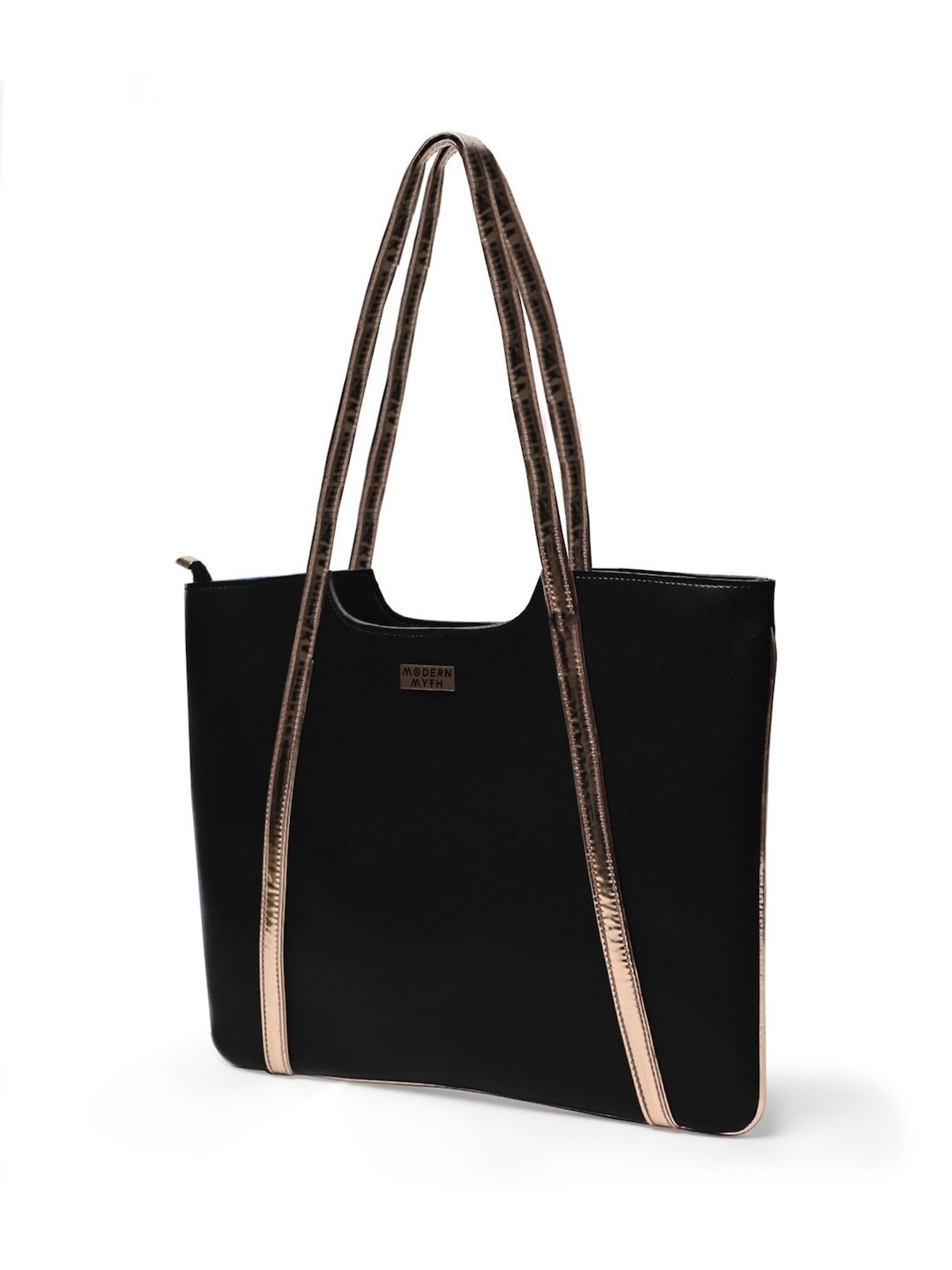 Modern Myth Trapeze Black Large Tote Bag