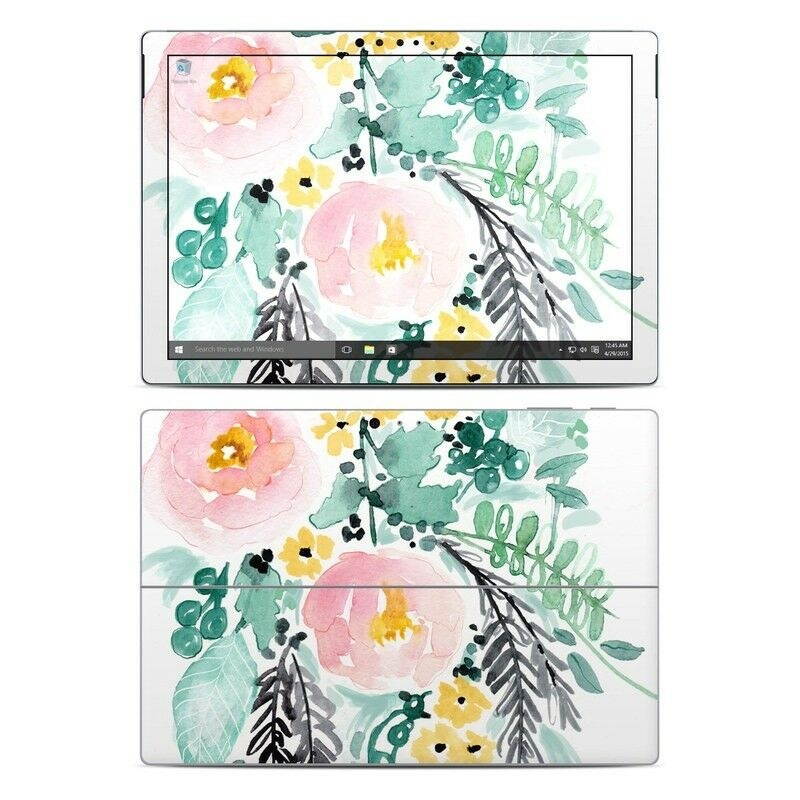 Surface Pro 4 Skin - Blushed Flowers by Sara Berrenson - Sticker Decal