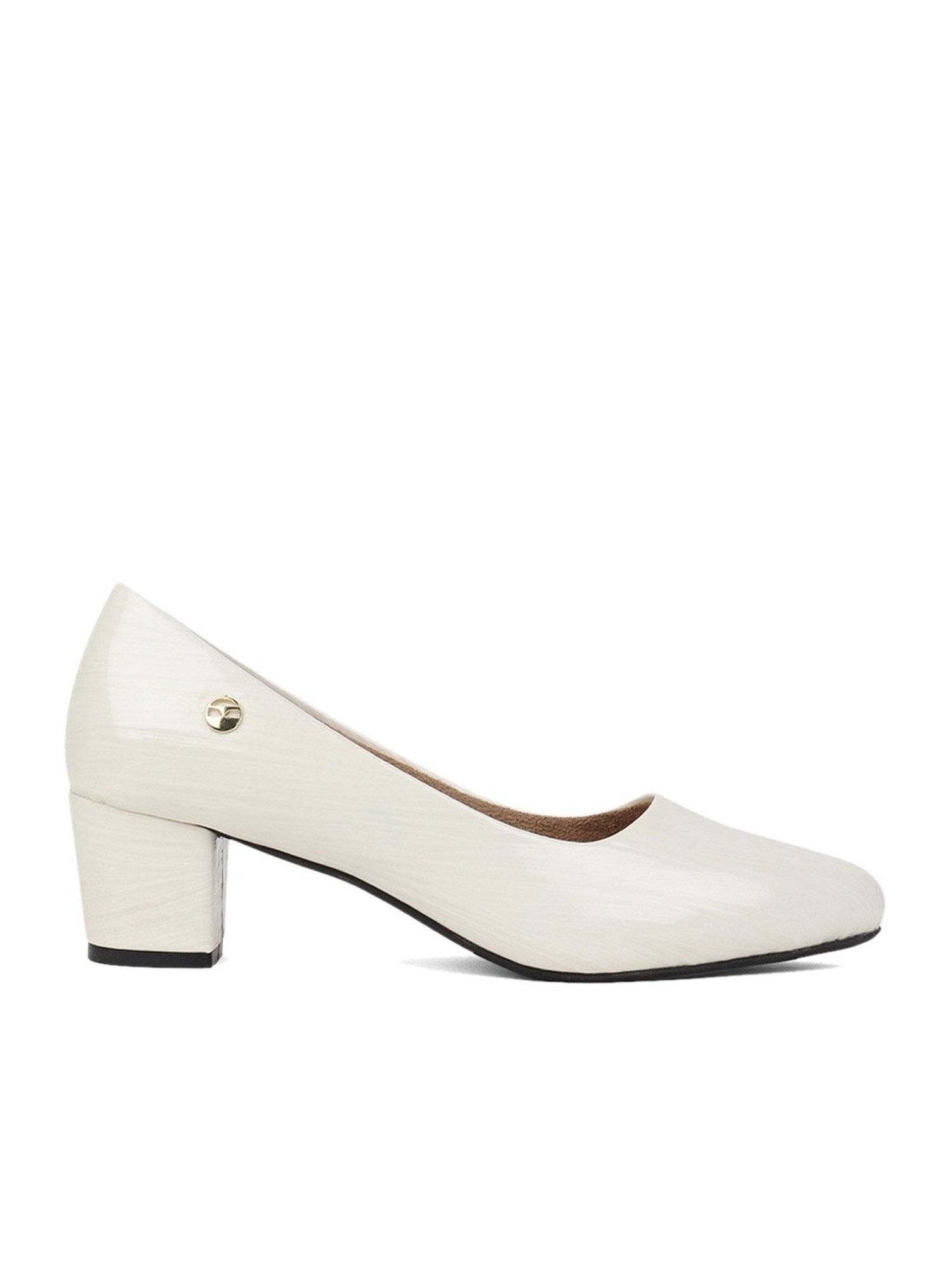 Elle Women's White Casual Pumps