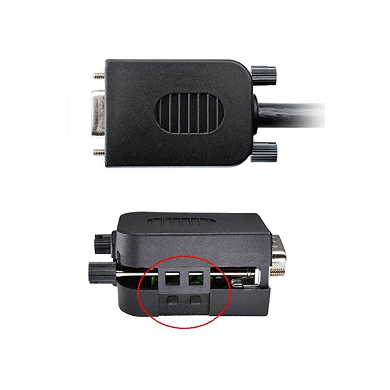DB9 RS232 DSUB Male Serial Adapter 9pin Port Adapter to Terminal Signal Module with caseMale DB9 5+5 with case A