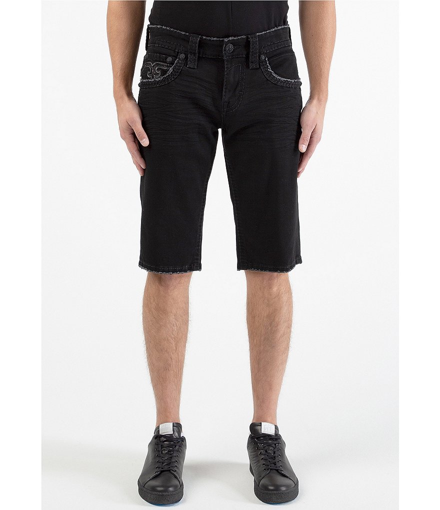 Rock Revival Tabby H200 23#double; Outseam Rigid Straight-Fit Shorts